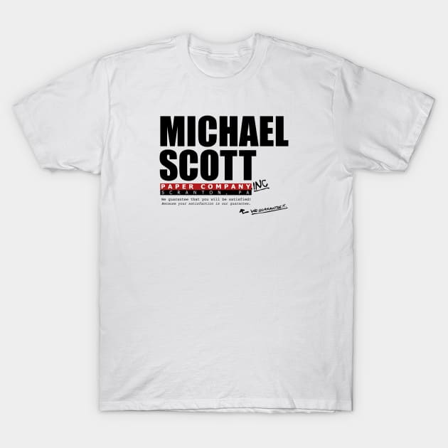 Michael Scott Paper Company - Dunder Mifflin - The Office Parody T-Shirt by WFDJ